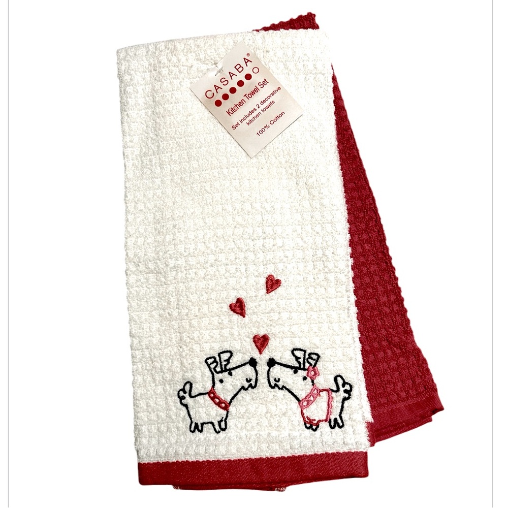 Casaba Kitchen Towel Dog Love